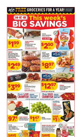 H-E-B Flyer - 02/19/2025 - 02/25/2025.