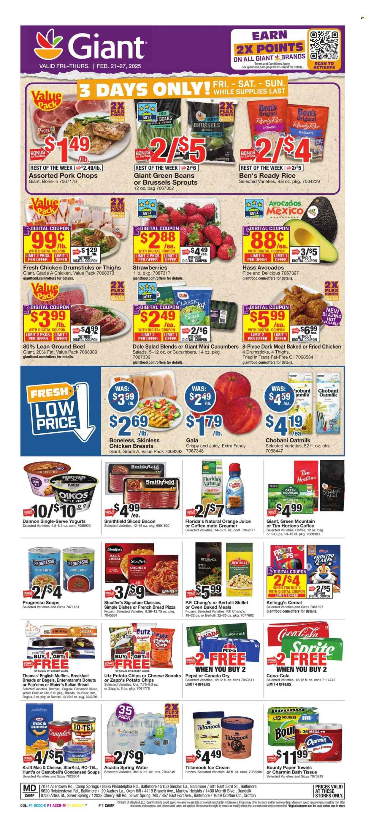 Giant Food ad - 02/21/2025 - 02/27/2025. Page 1