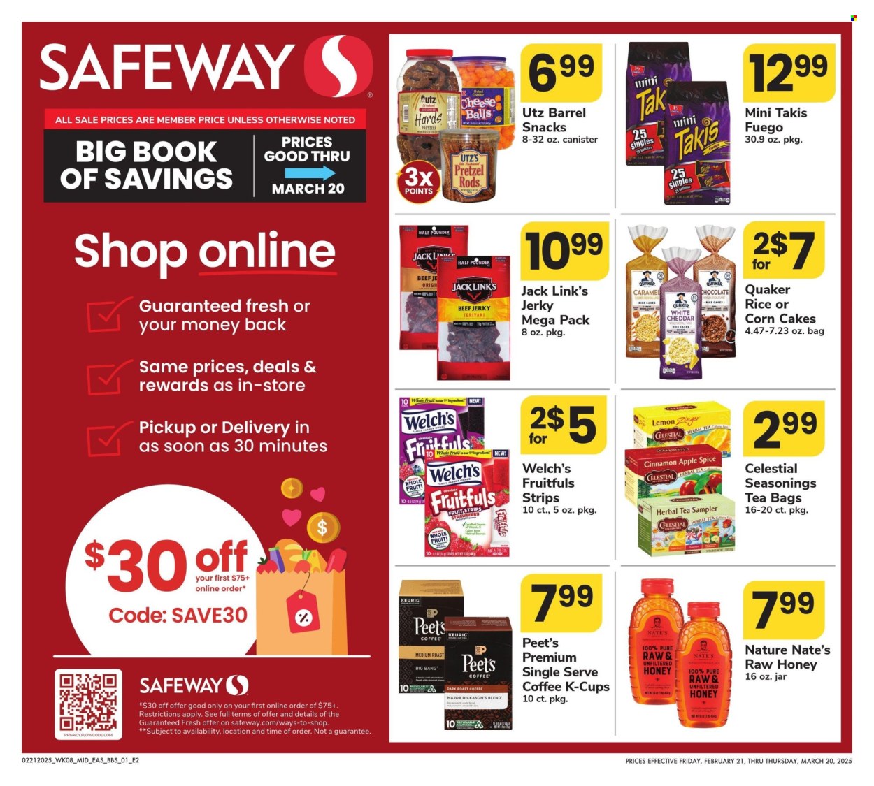 Safeway ad - 02/21/2025 - 03/20/2025. Page 1