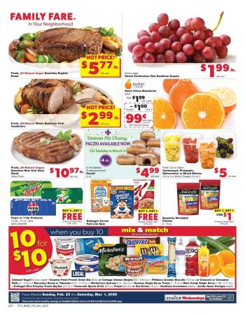 Family Fare Flyer - 02/23/2025 - 03/01/2025.