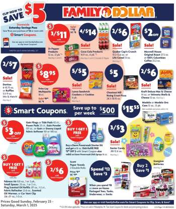 Family Dollar Flyer - 02/23/2025 - 03/01/2025.