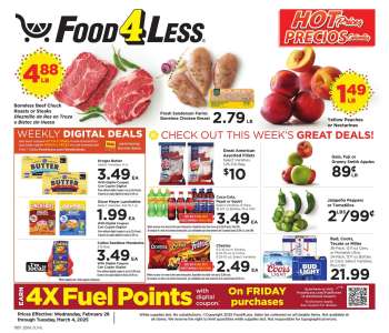 Food 4 Less Flyer - 02/26/2025 - 03/04/2025.