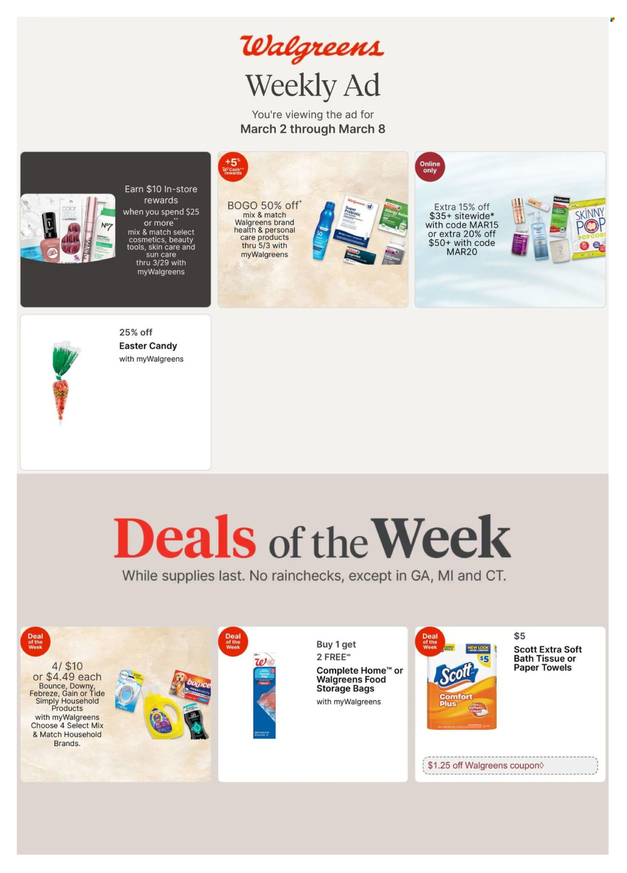Walgreens ad - 03/02/2025 - 03/08/2025. Page 1
