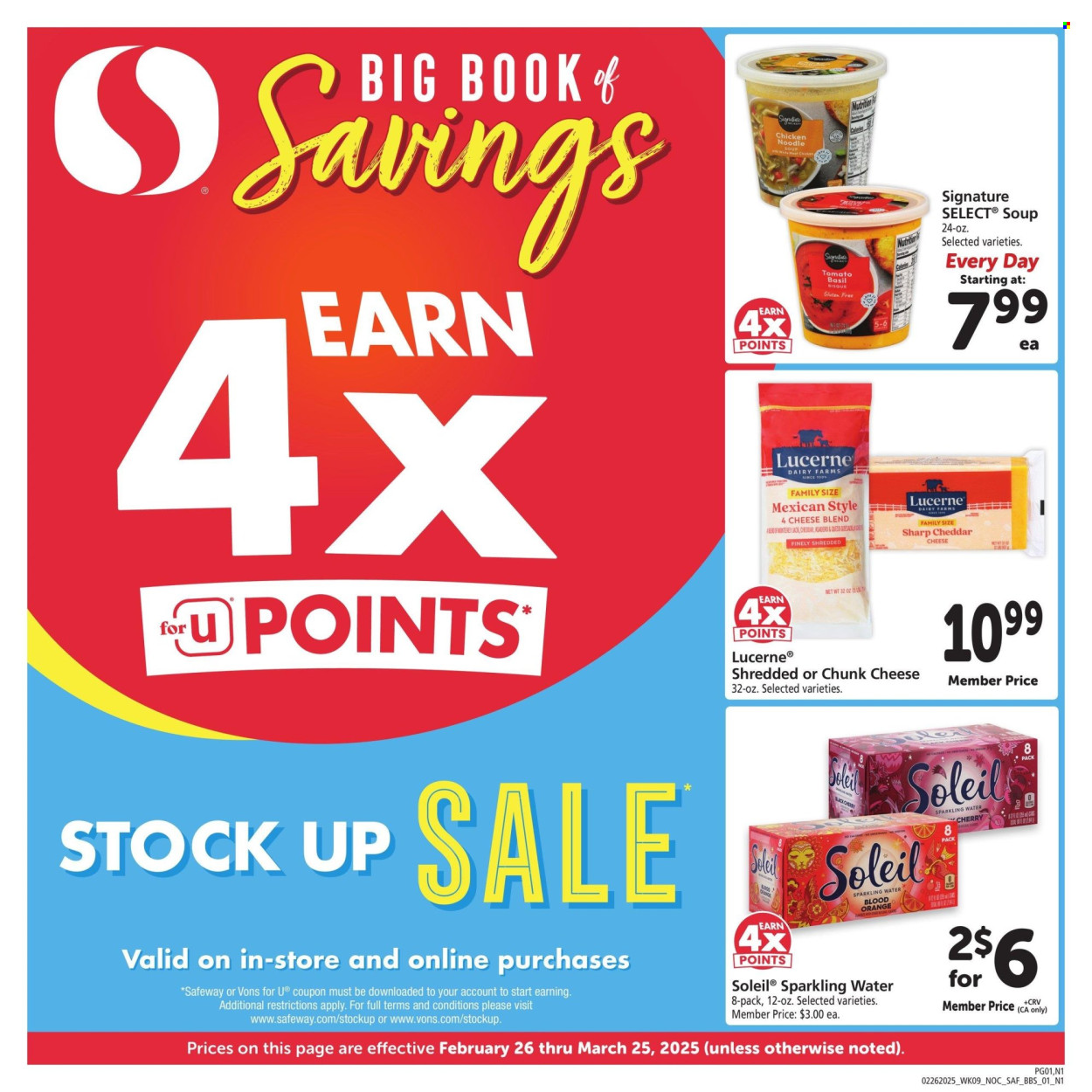 Safeway ad - 02/26/2025 - 03/25/2025. Page 1