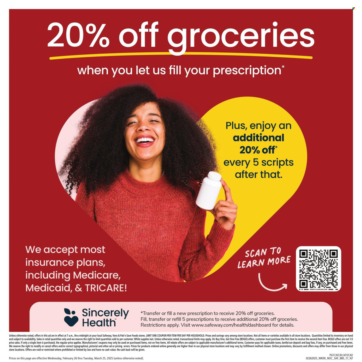 Safeway ad - 02/26/2025 - 03/25/2025. Page 17