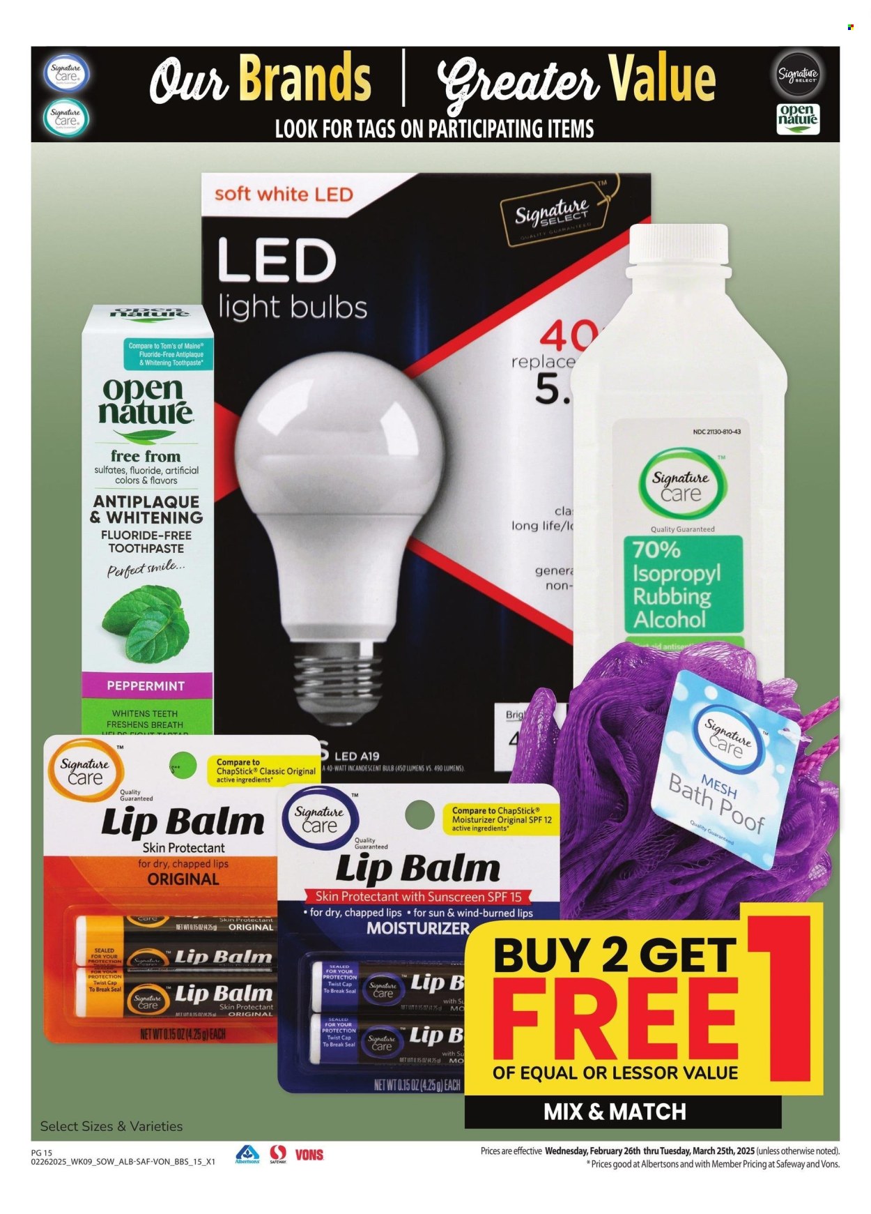 Safeway ad - 02/26/2025 - 03/25/2025. Page 15