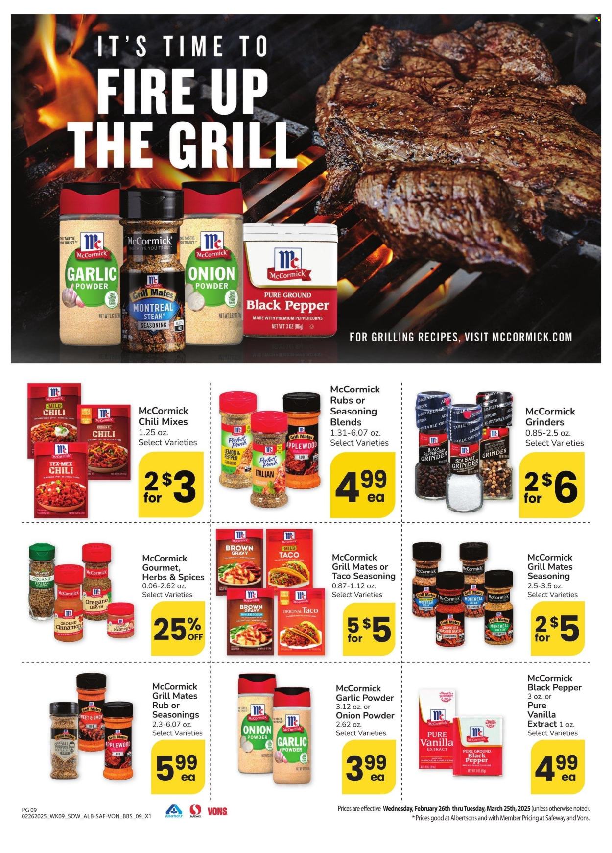 Albertsons ad - 02/26/2025 - 03/25/2025. Page 9