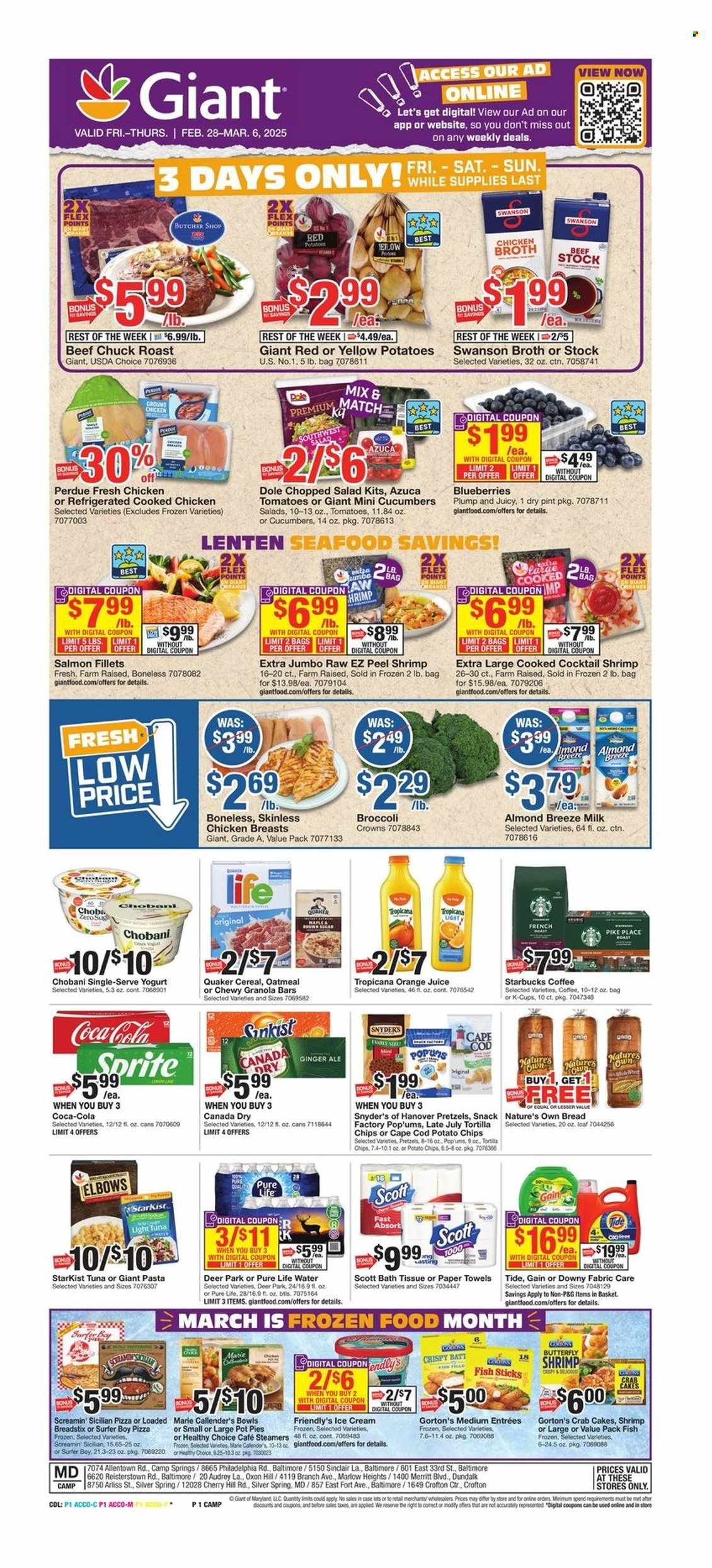 Giant Food ad - 02/28/2025 - 03/06/2025. Page 1