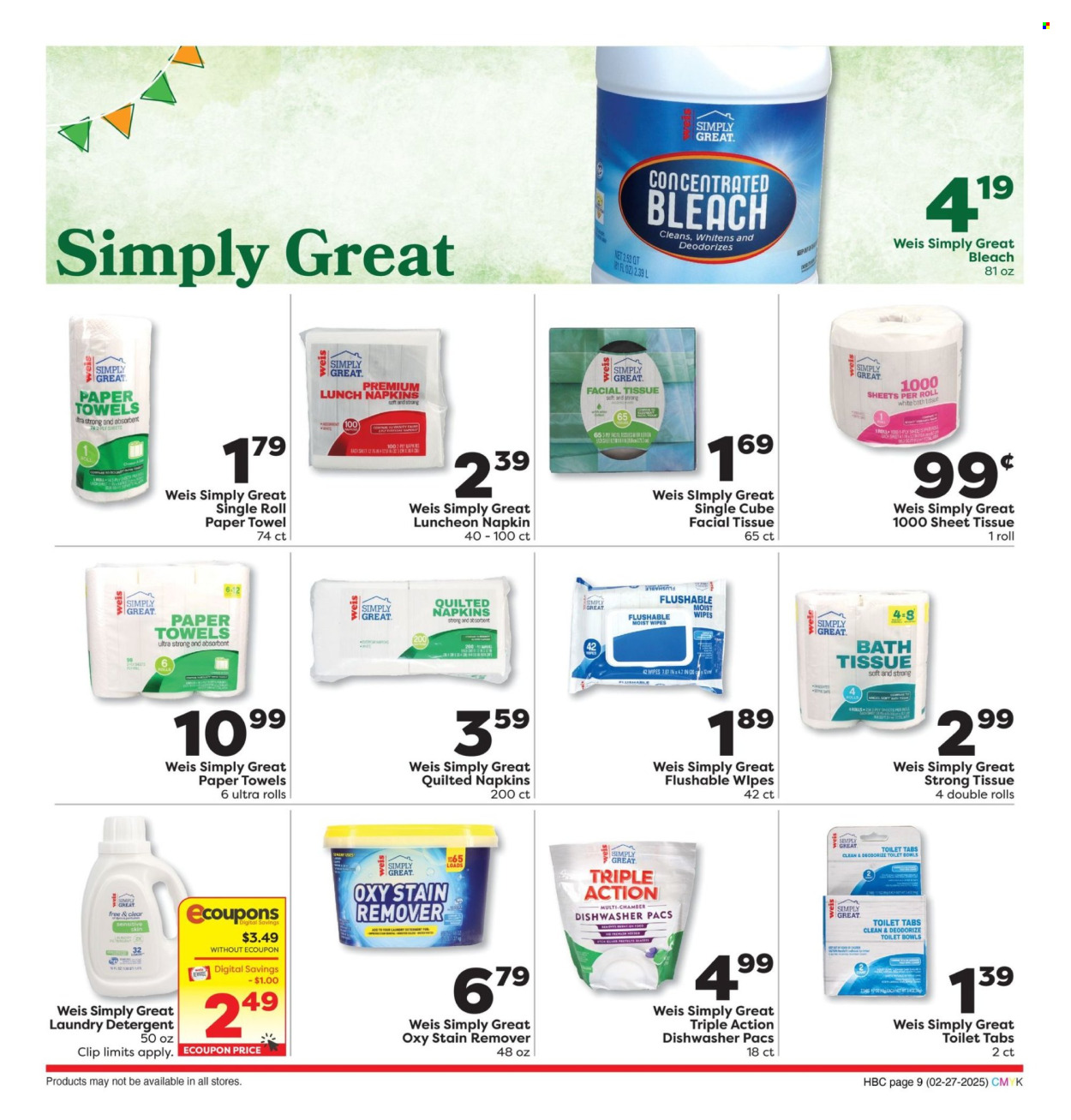 Weis ad - 02/27/2025 - 03/26/2025. Page 9