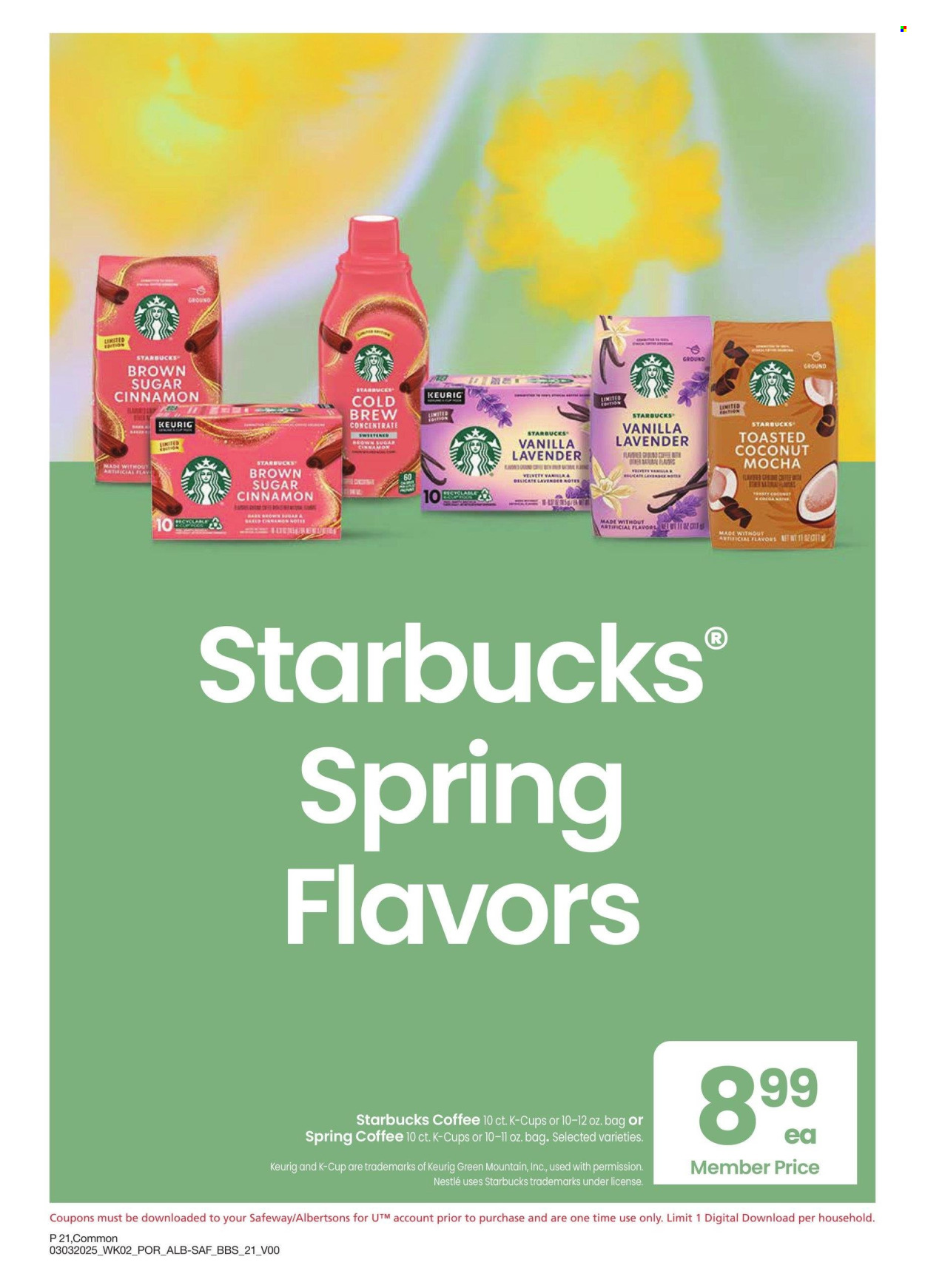 Safeway ad - 03/03/2025 - 03/30/2025. Page 21