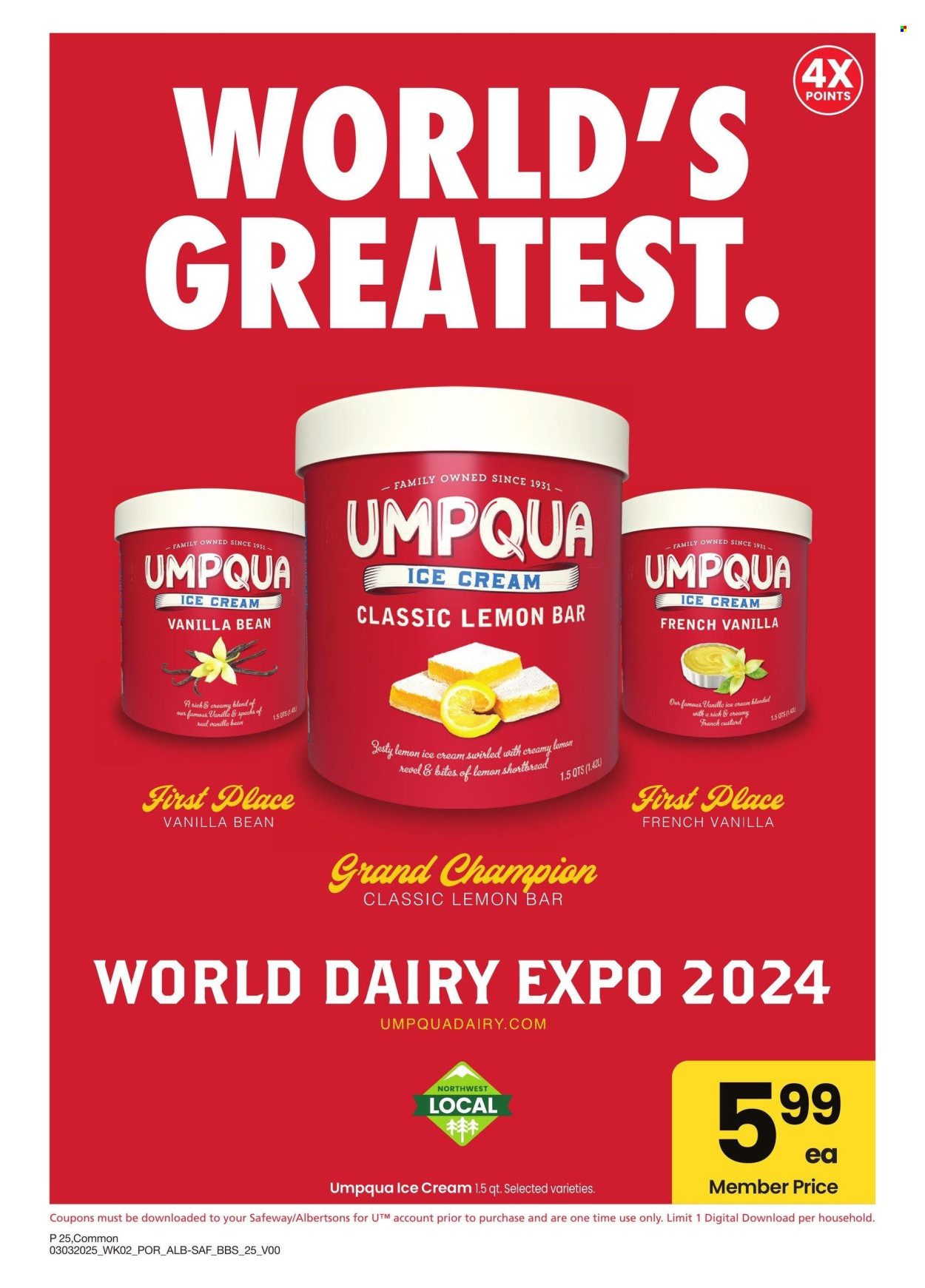 Safeway ad - 03/03/2025 - 03/30/2025. Page 25