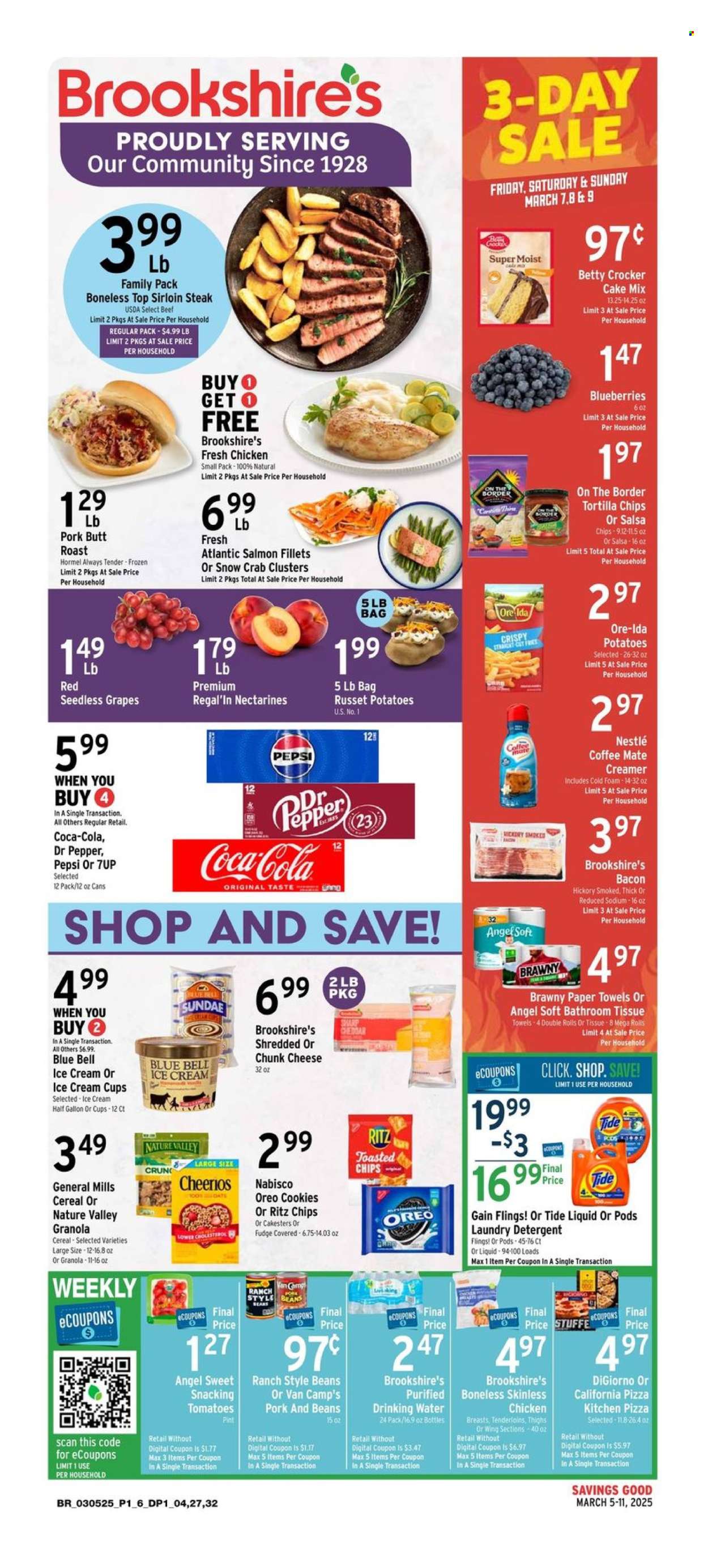 Brookshires ad - 03/05/2025 - 03/11/2025. Page 1