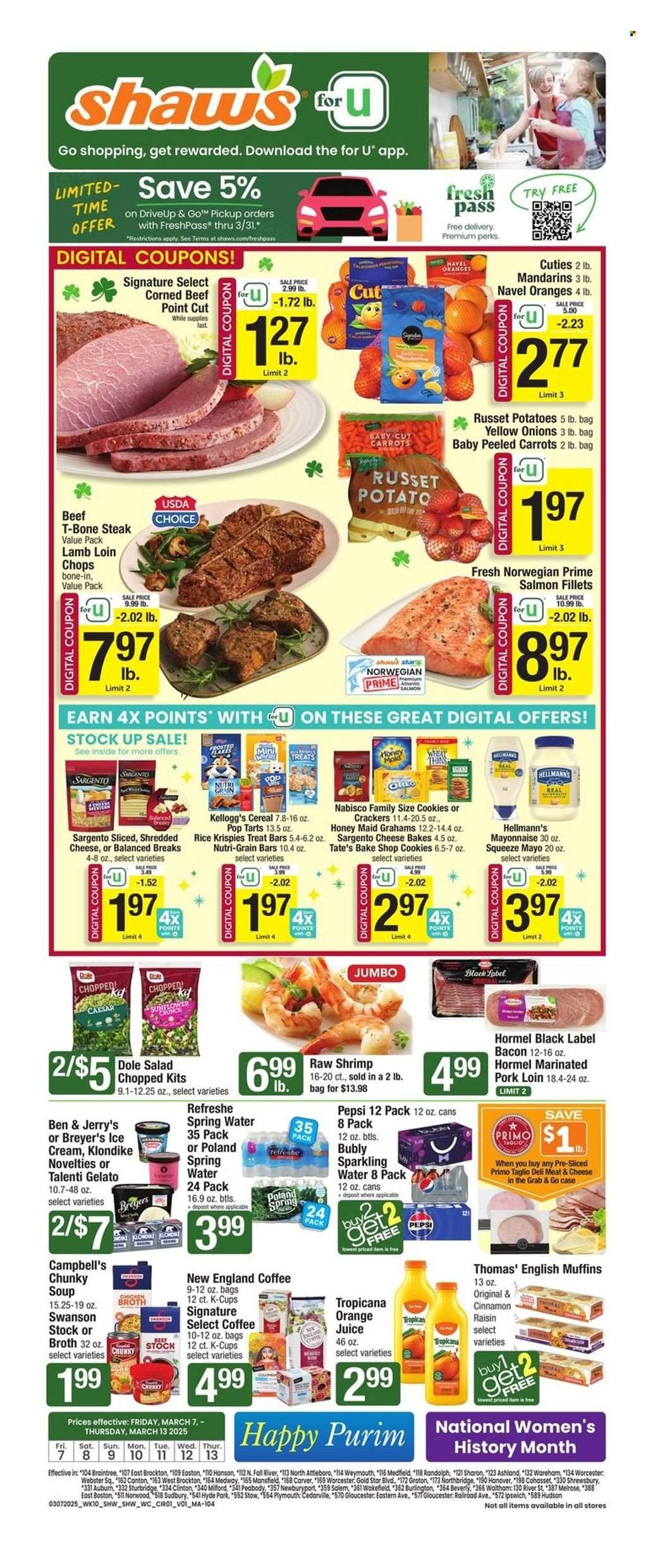 Shaw’s ad - 03/07/2025 - 03/13/2025. Page 1