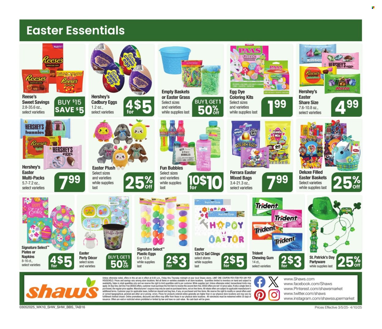 Shaw’s ad - 03/05/2025 - 04/10/2025. Page 16