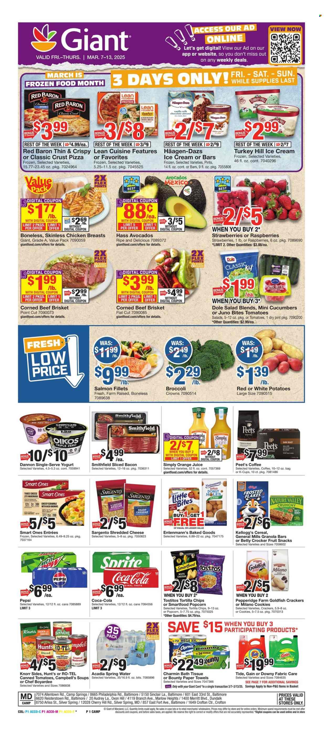 Giant Food ad - 03/07/2025 - 03/13/2025. Page 1