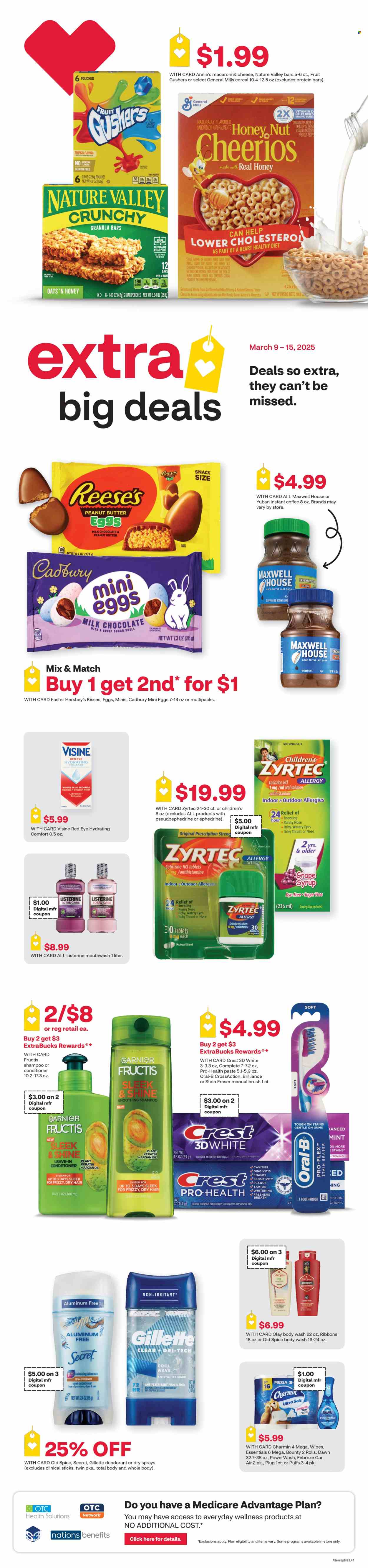 CVS Pharmacy ad - 03/09/2025 - 03/15/2025. Page 1