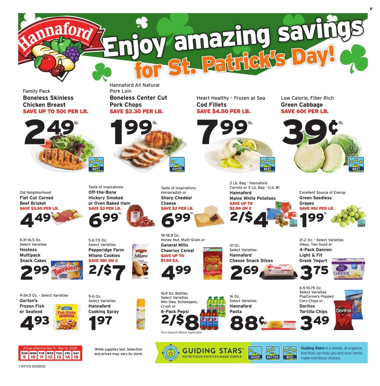 Hannaford ad - 03/09/2025 - 03/15/2025. Page 1