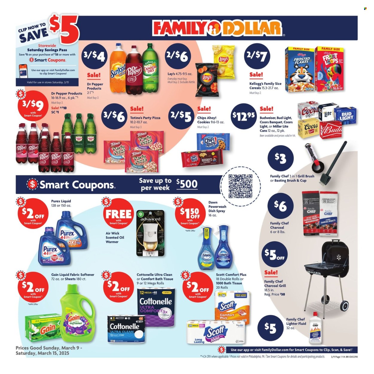 Family Dollar ad - 03/09/2025 - 03/15/2025. Page 1