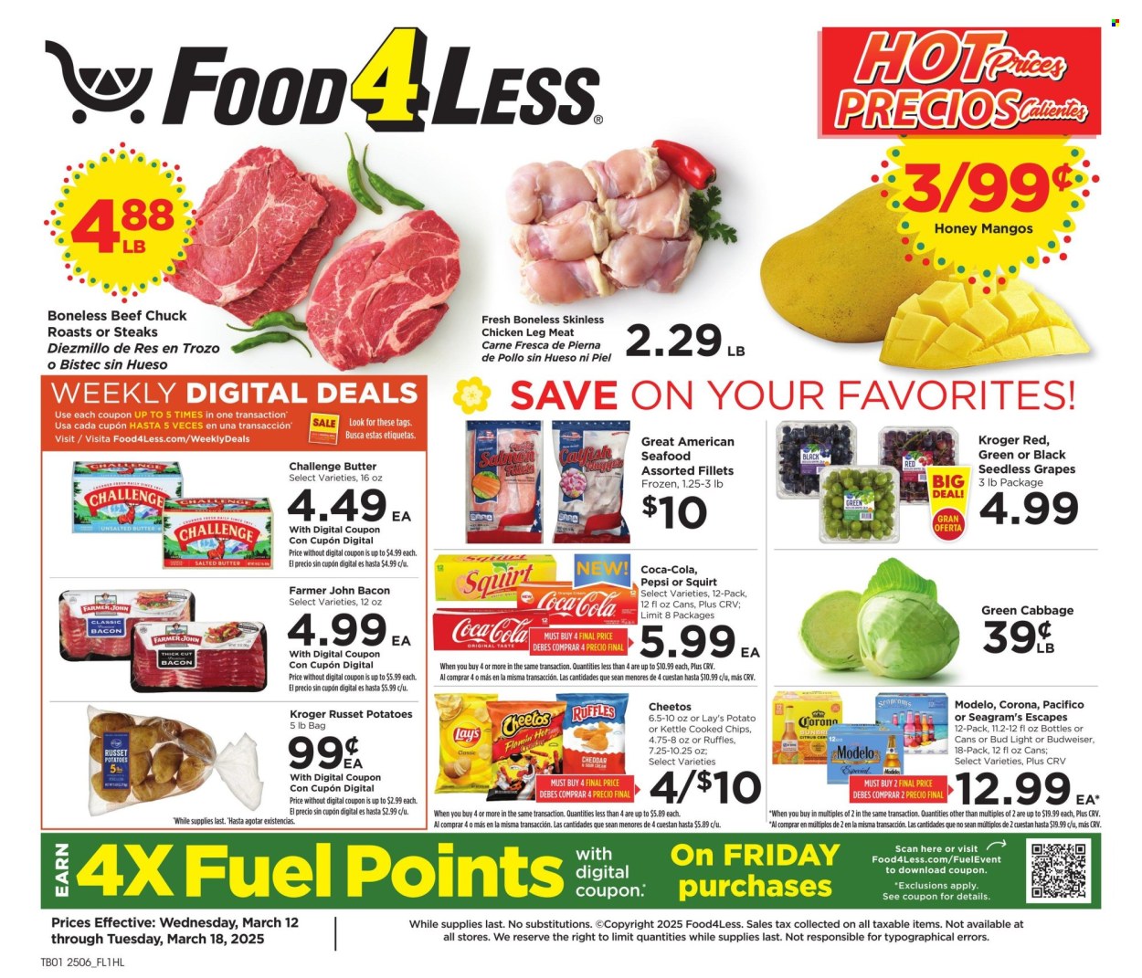 Food 4 Less ad - 03/12/2025 - 03/18/2025. Page 1