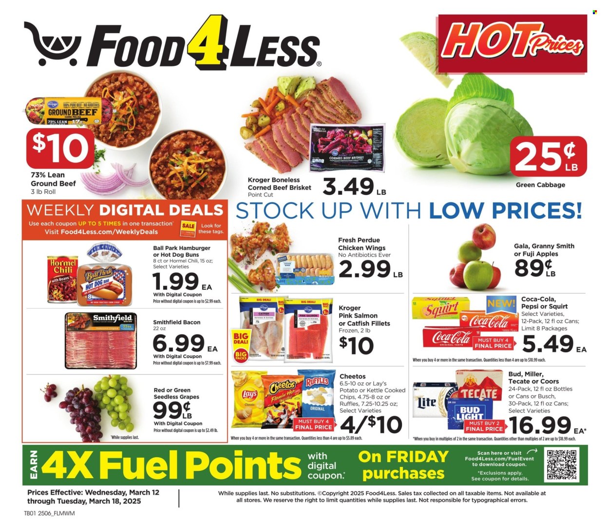Food 4 Less ad - 03/12/2025 - 03/18/2025. Page 1