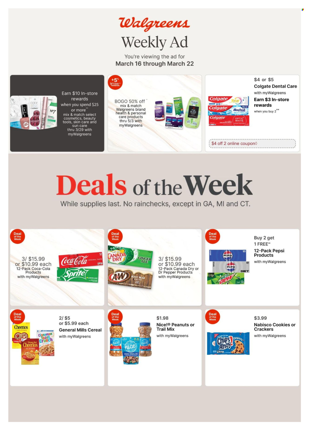 Walgreens ad - 03/16/2025 - 03/22/2025. Page 1