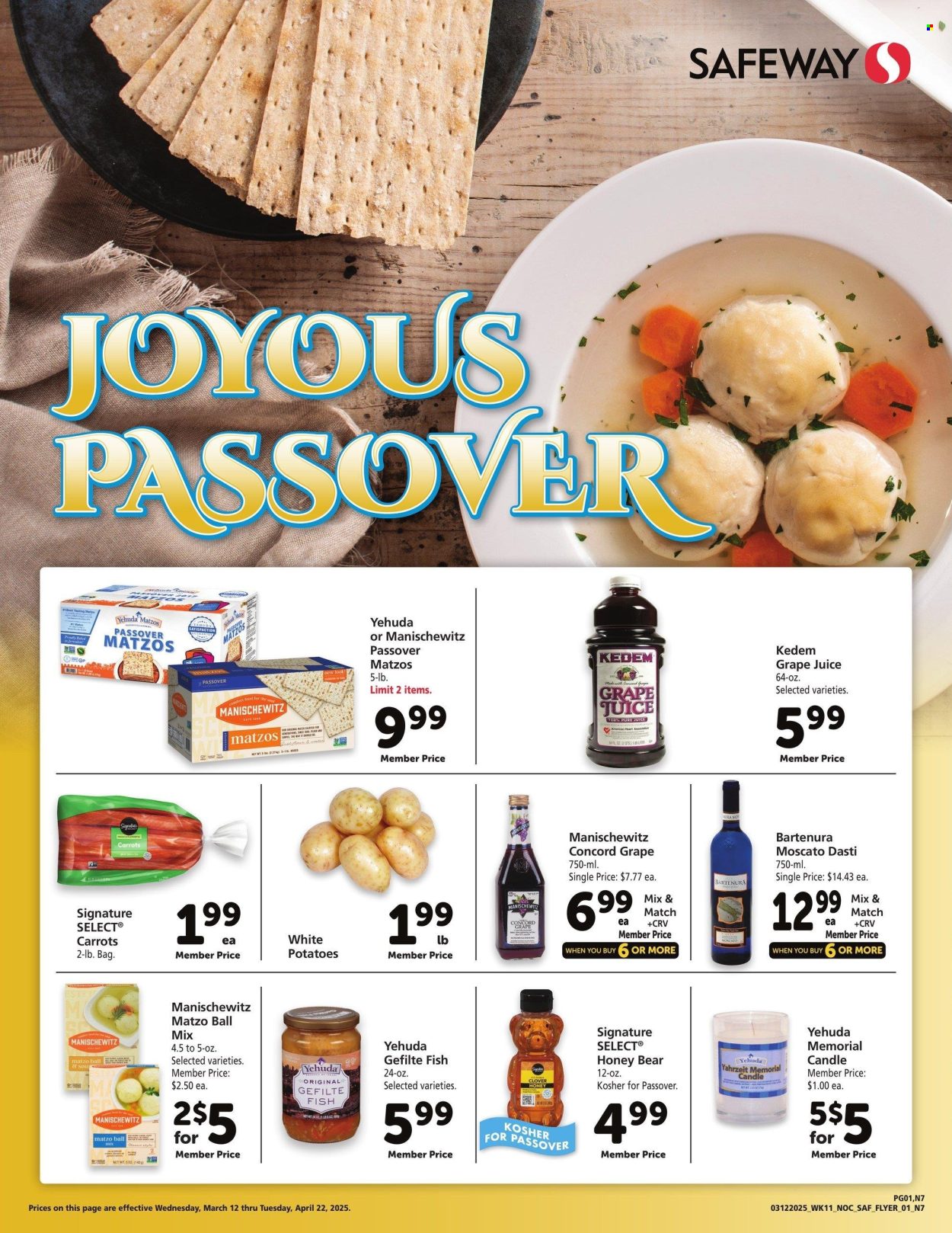 Safeway ad - 03/12/2025 - 04/22/2025. Page 1