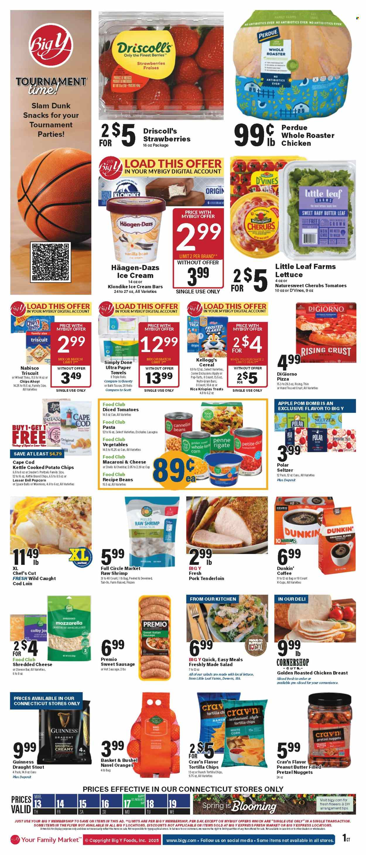 Big Y ad - 03/13/2025 - 03/19/2025. Page 1