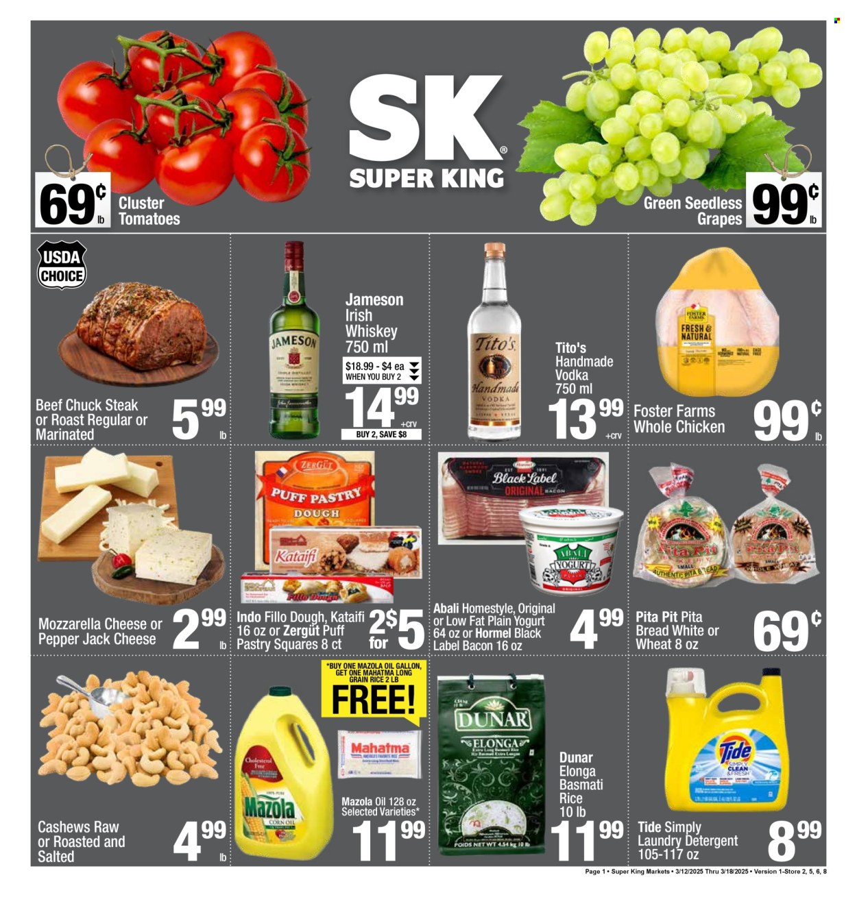 Super King Markets ad - 03/12/2025 - 03/18/2025. Page 1