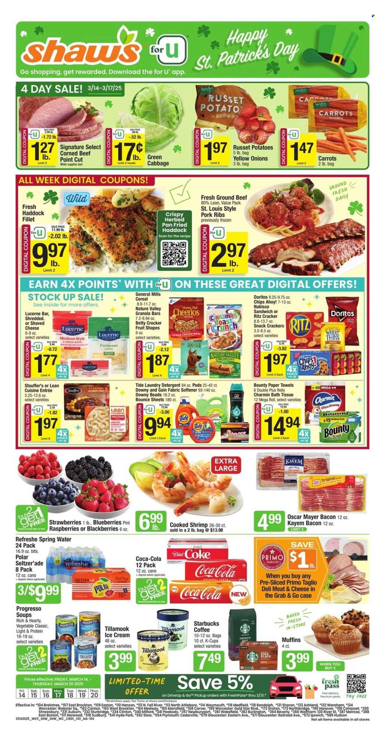 Shaw’s ad - 03/14/2025 - 03/20/2025. Page 1