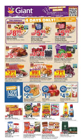 Giant Food Flyer - 03/14/2025 - 03/20/2025.