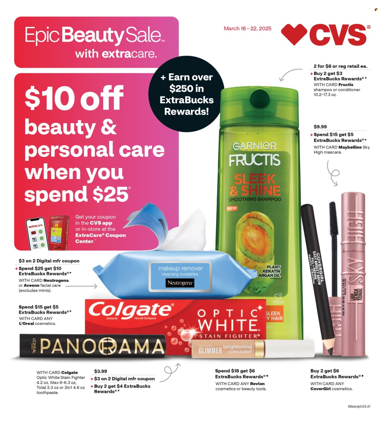 CVS Pharmacy ad - 03/16/2025 - 03/22/2025. Page 1