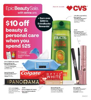 CVS Pharmacy Flyer - 03/16/2025 - 03/22/2025.