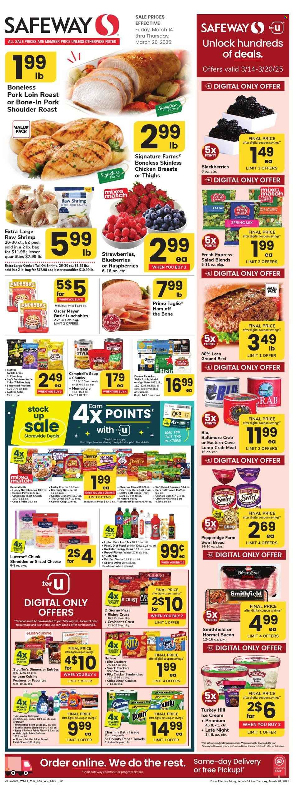 Safeway ad - 03/14/2025 - 03/20/2025. Page 1