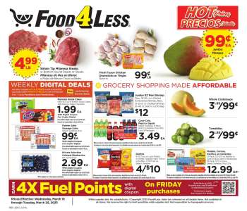 Food 4 Less Flyer - 03/19/2025 - 03/25/2025.