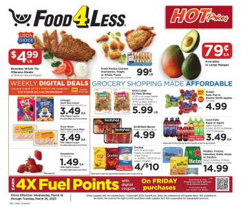 Food 4 Less Flyer - 03/19/2025 - 03/25/2025.