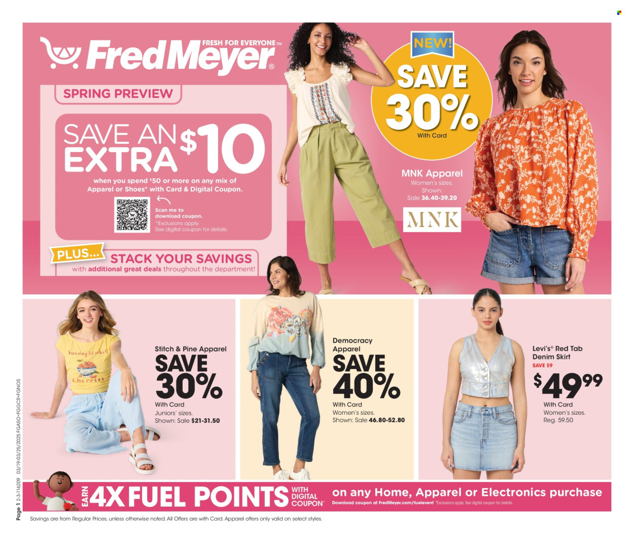 Fred Meyer ad - 03/19/2025 - 03/25/2025. Page 1