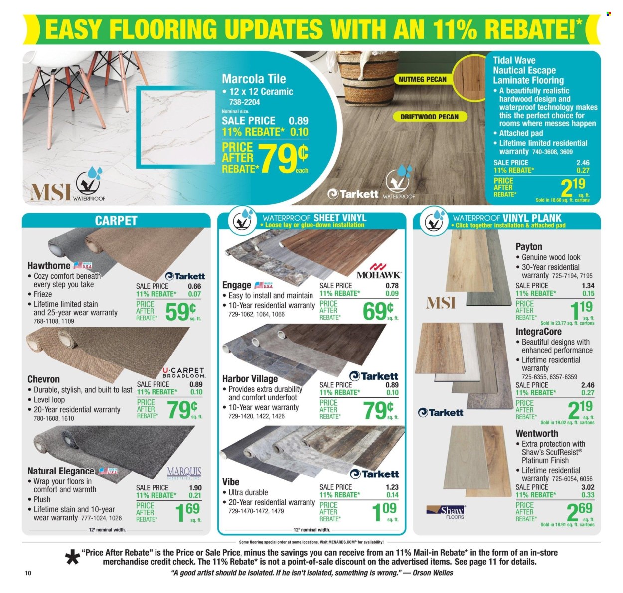 Menards ad - 03/20/2025 - 03/30/2025. Page 20