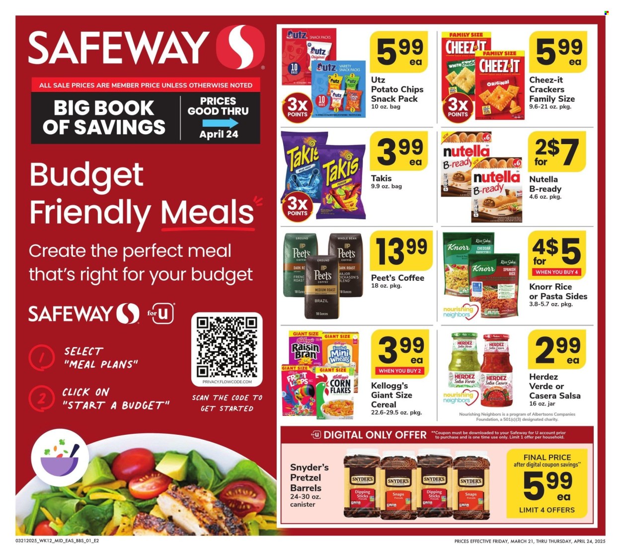 Safeway ad - 03/21/2025 - 04/24/2025. Page 1
