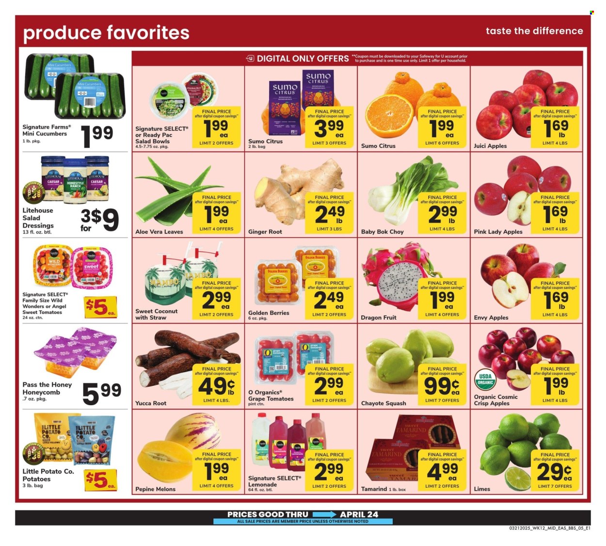 Safeway ad - 03/21/2025 - 04/24/2025. Page 5
