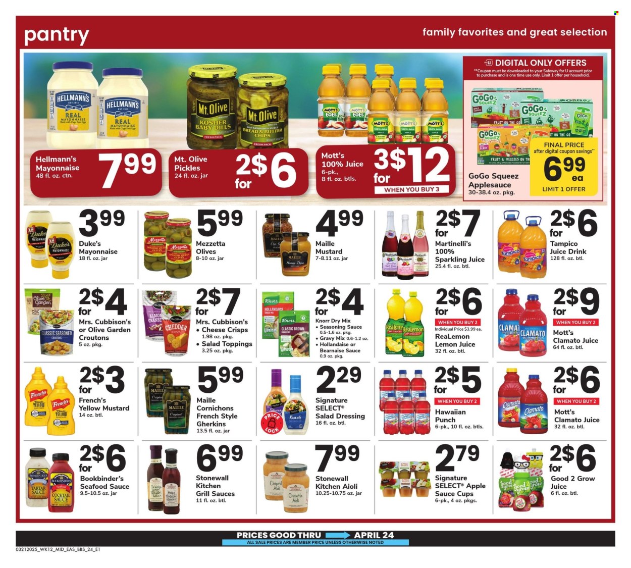 Safeway ad - 03/21/2025 - 04/24/2025. Page 24