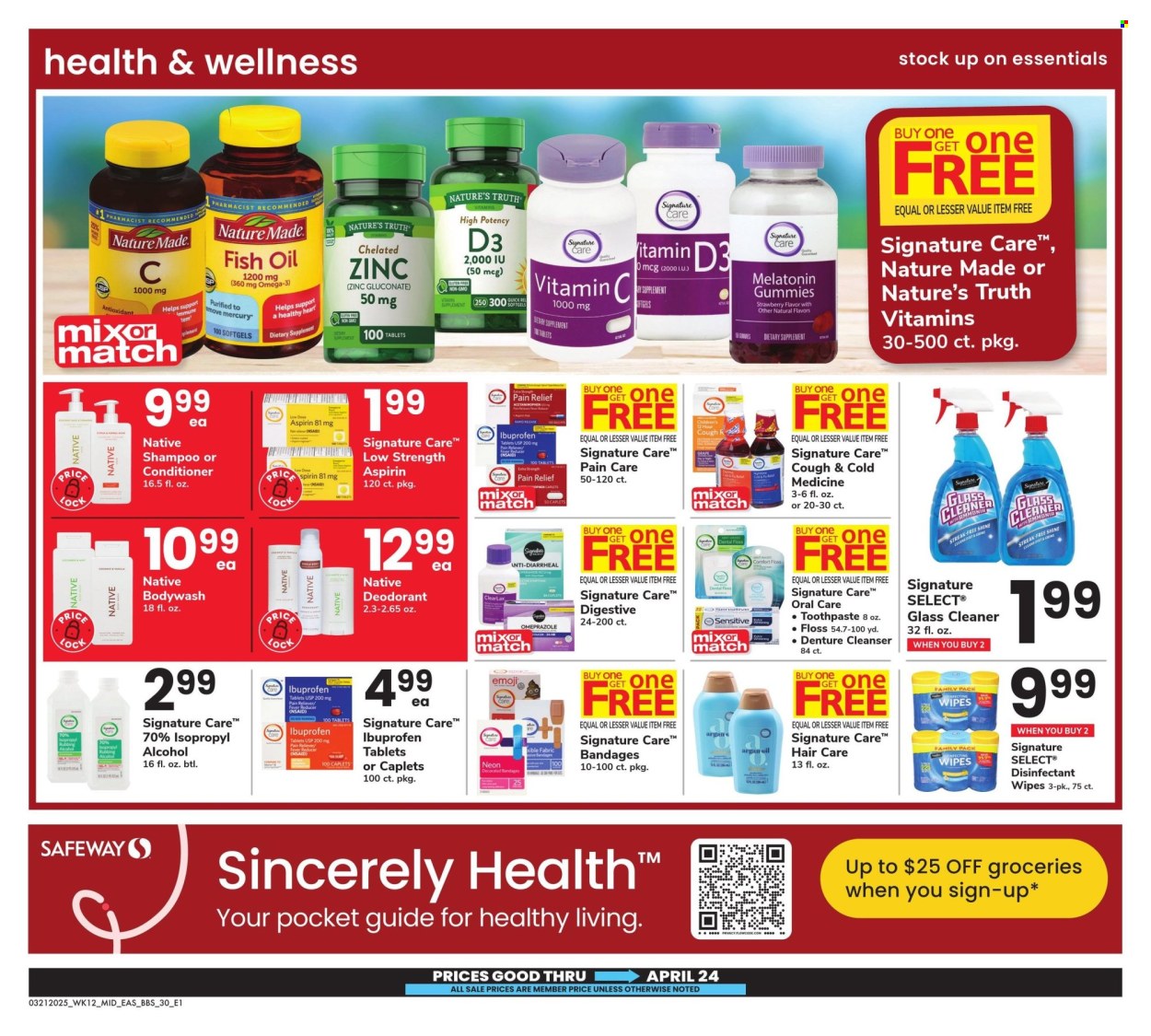 Safeway ad - 03/21/2025 - 04/24/2025. Page 30
