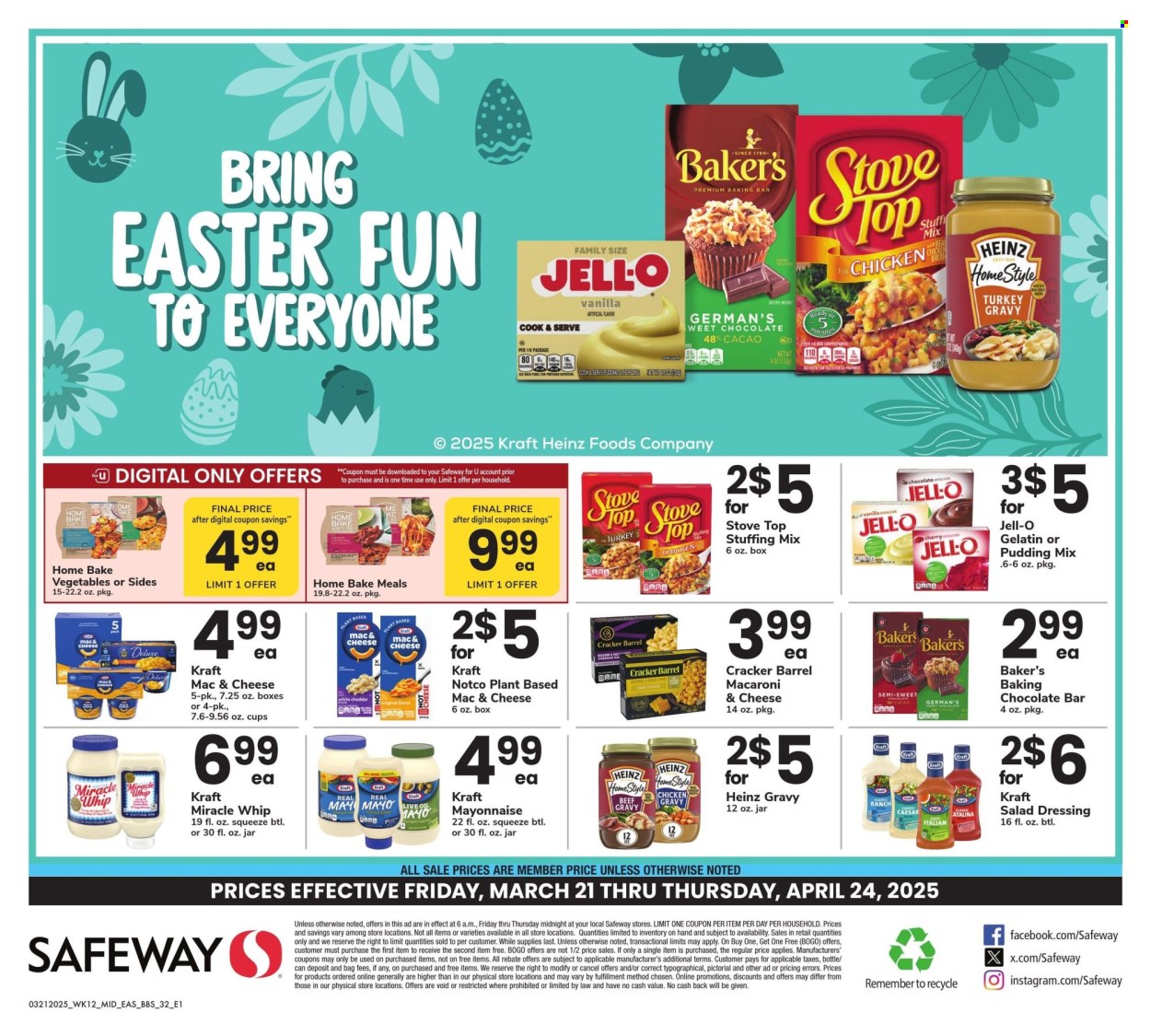 Safeway ad - 03/21/2025 - 04/24/2025. Page 32