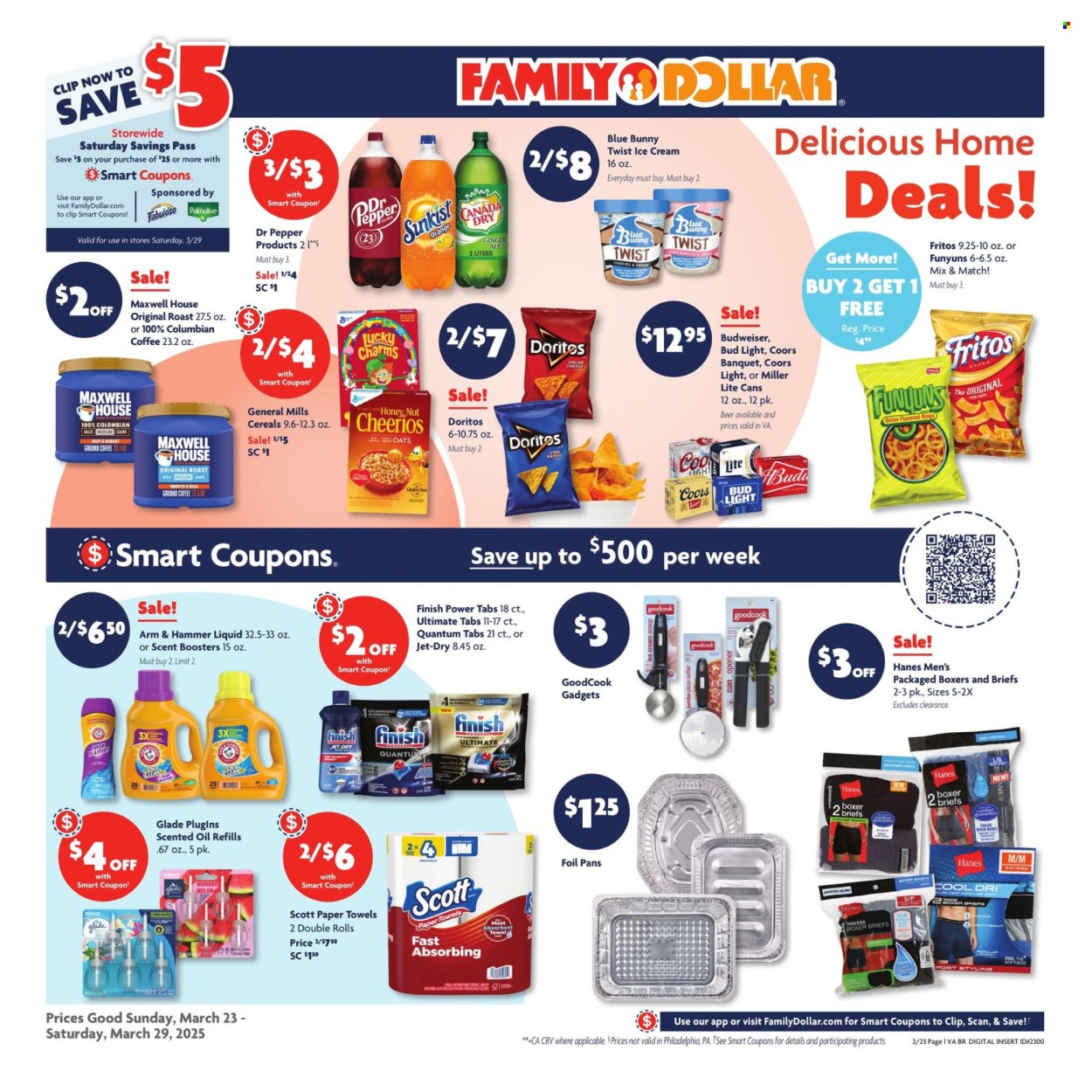 Family Dollar ad - 03/23/2025 - 03/29/2025. Page 1