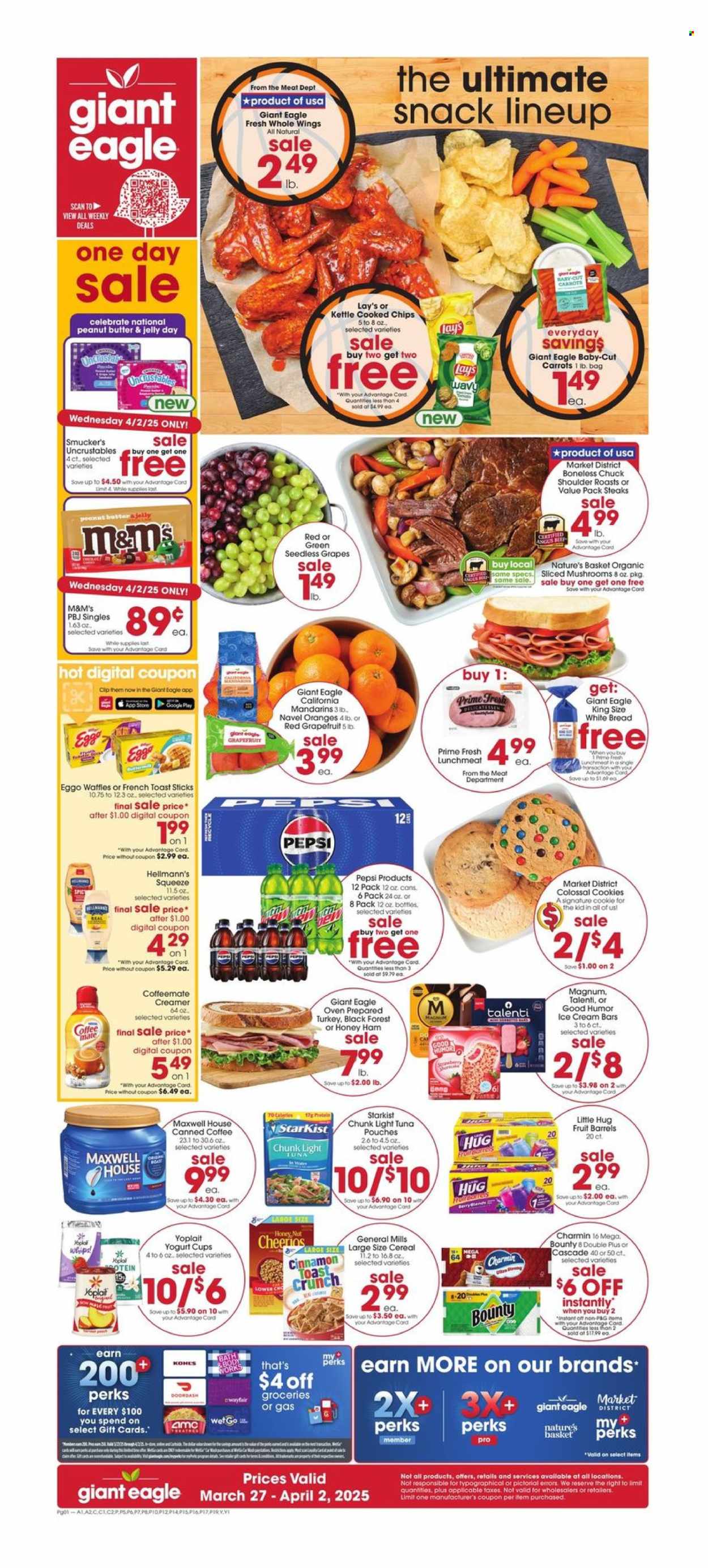Giant Eagle ad - 03/27/2025 - 04/02/2025. Page 1
