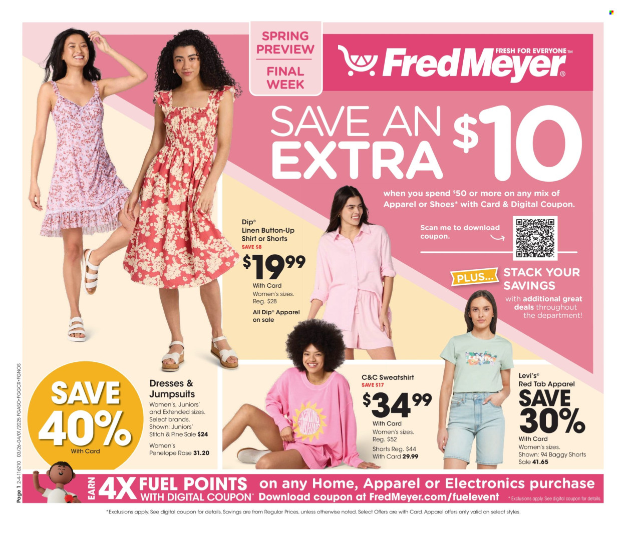 Fred Meyer ad - 03/26/2025 - 04/01/2025. Page 1