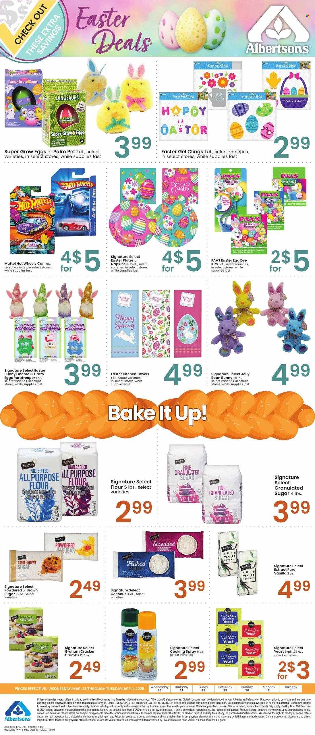 Albertsons ad - 03/26/2025 - 04/01/2025. Page 1