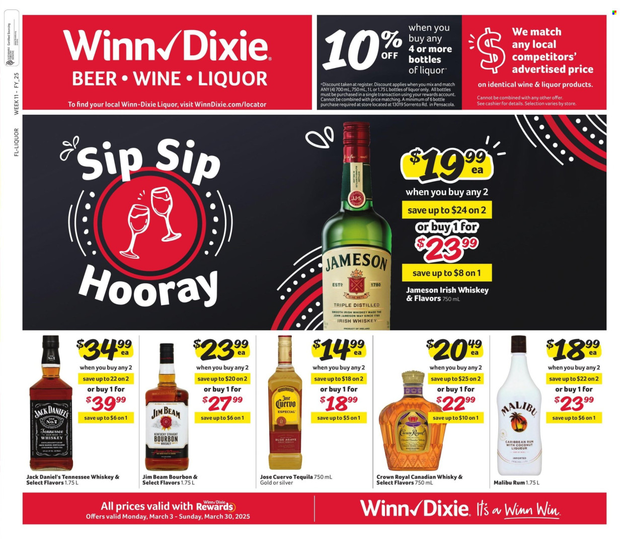 Winn Dixie ad - 03/03/2025 - 03/30/2025. Page 2