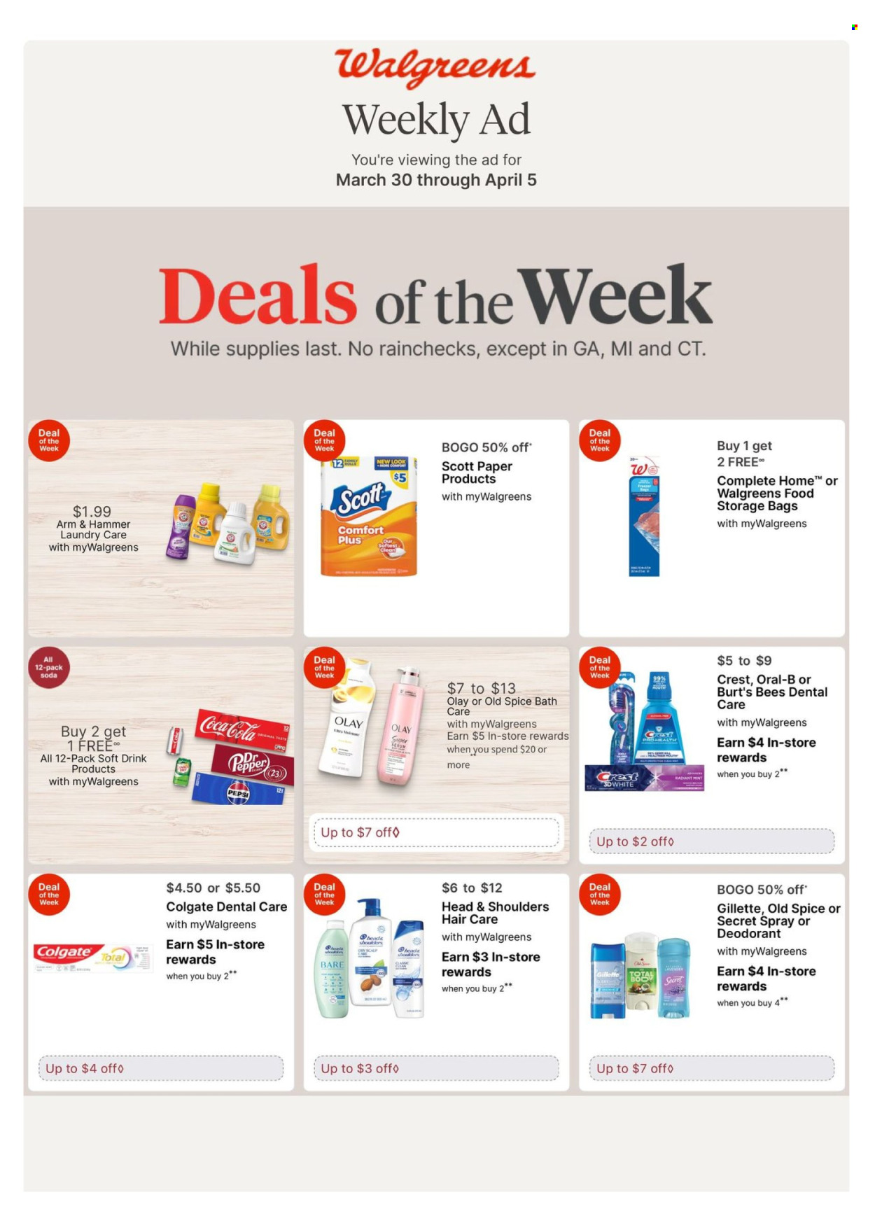 Walgreens ad - 03/30/2025 - 04/05/2025. Page 1