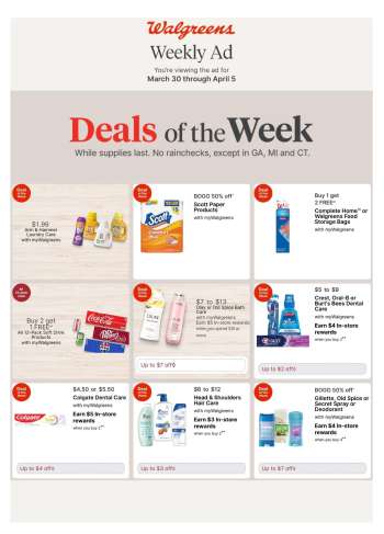 Walgreens Flyer - 03/30/2025 - 04/05/2025.