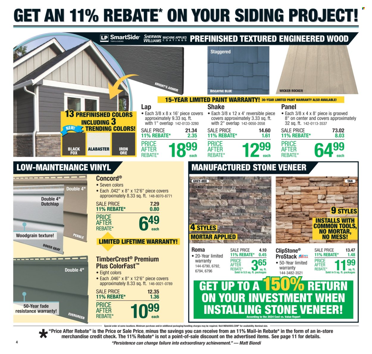 Menards ad - 03/27/2025 - 04/06/2025. Page 9